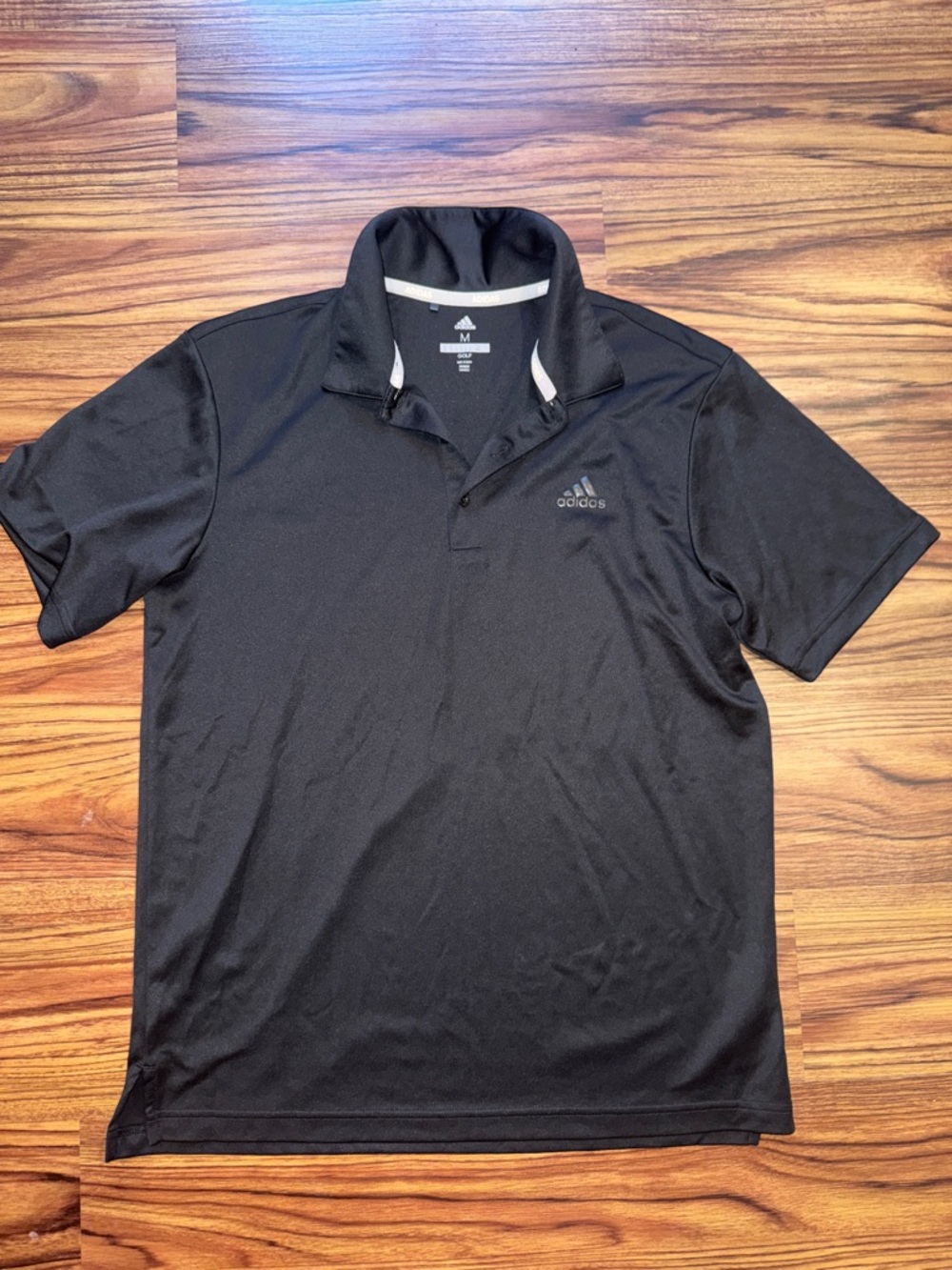 adidas Black Men's Polo with Subtle Logo